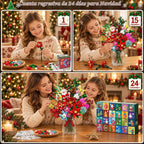 HOGOKIDS Calendario de Adviento 2026, juego de construcción de ramo de