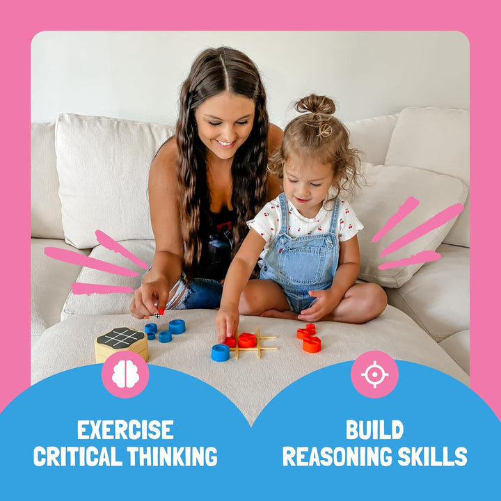 GiiKER Tic Tac Toe Bolt Game, Juegos Portátiles Originales 3-en-1,...
