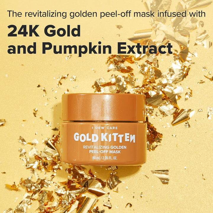 I DEW CARE Máscara Facial Peel-off - Gold Kitten | Oro 24K, Extract...