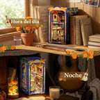 CUTEBEE Kit de rincón de libro, rompecabezas de madera 3D en miniatura para