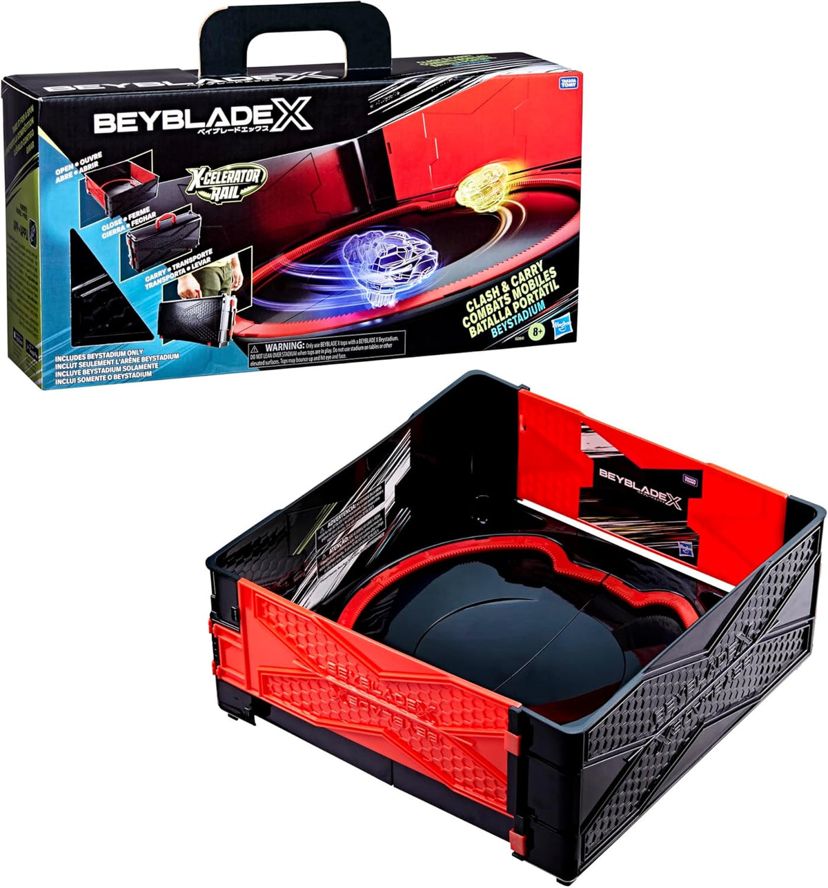 Beyblade X Clash Carry Beystadium Battle Arena - Juguetes