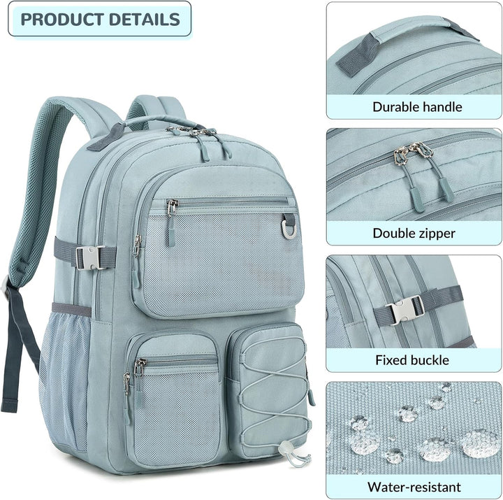 Mochila Lohol de Bolsillos Múltiples para Viajes Universitarios, Mo...