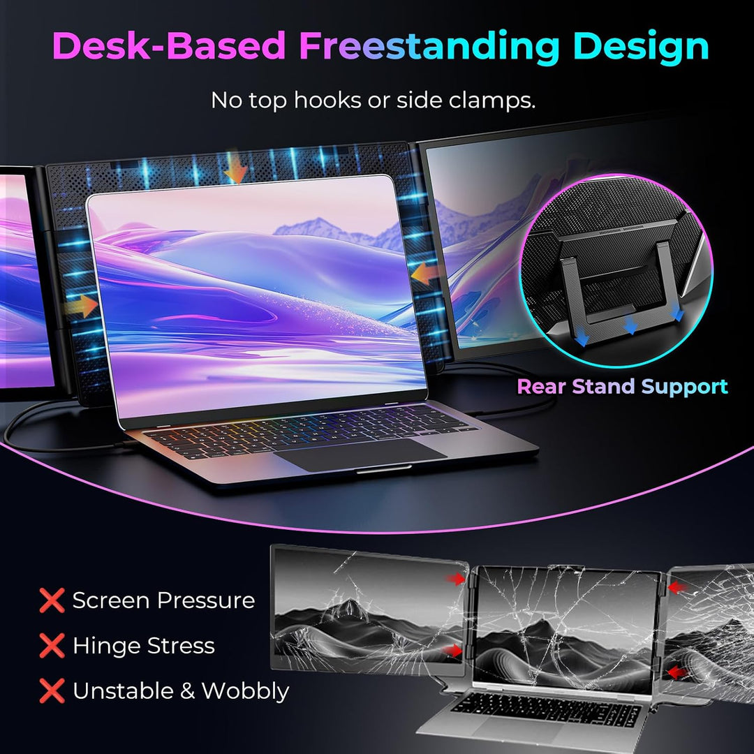 Extensor de pantalla para computadora portátil de 16", monitor port...