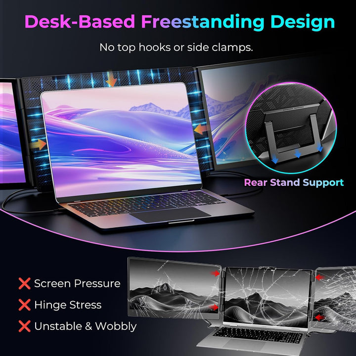 Extensor de pantalla para computadora portátil de 16", monitor port...