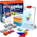 Osmo Genius Kit, Ages 6-10, 7 STEM Learning Games, Spelling & Math, iPad