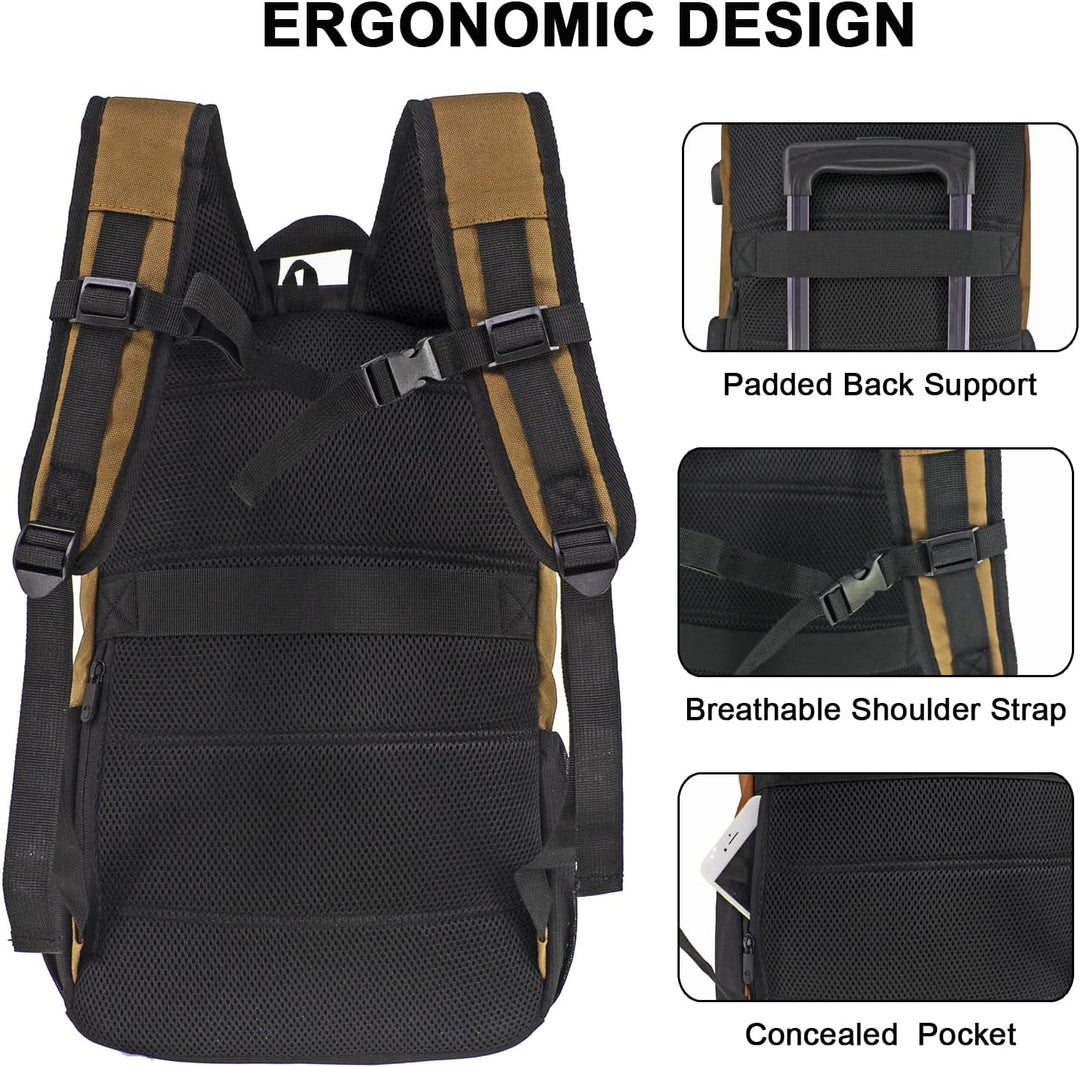 WOLT Mochila para laptop con puerto de carga USB para portátiles de...