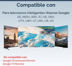 Control remoto de repuesto para televisores inteligentes Hisense, modelo ERF3K90H, compatible con 4K, ULED y UHD, 1 paquete