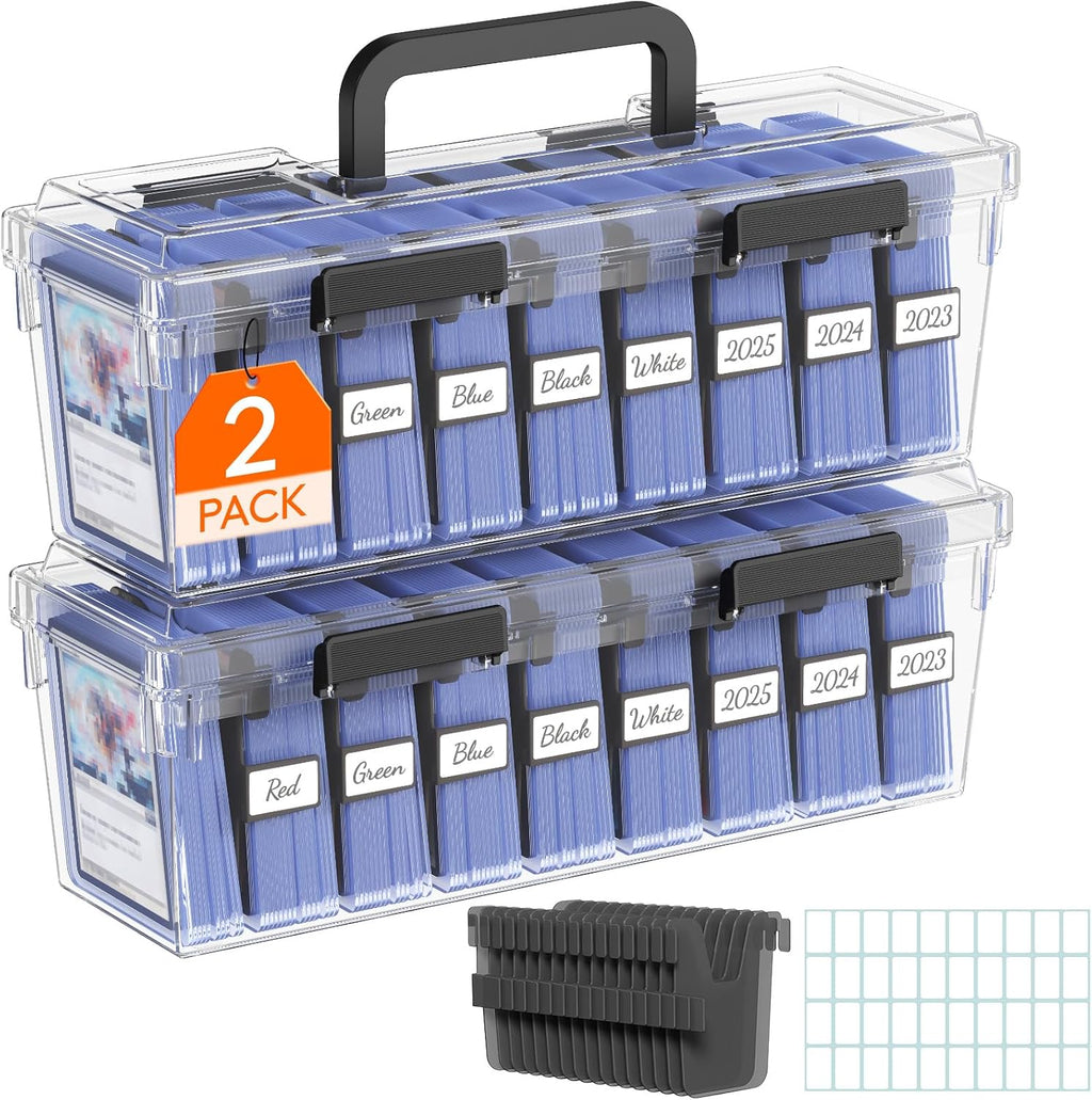 Lifewit - Caja de almacenamiento para tarjetas coleccionables con asa