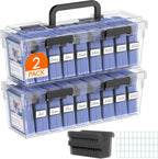Lifewit - Caja de almacenamiento para tarjetas coleccionables con asa