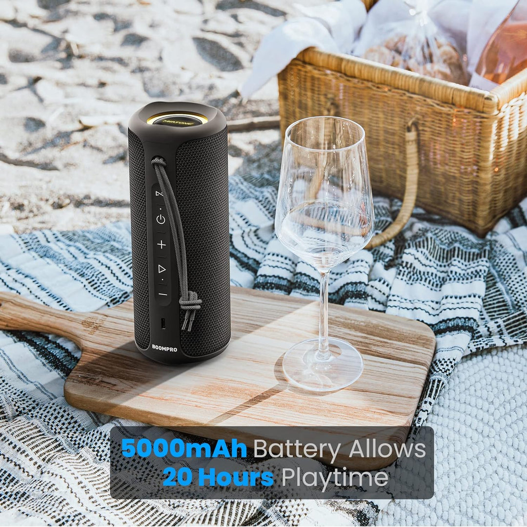 MIATONE Altavoces Bluetooth 36W TWS Altavoz portátil con sonido est...