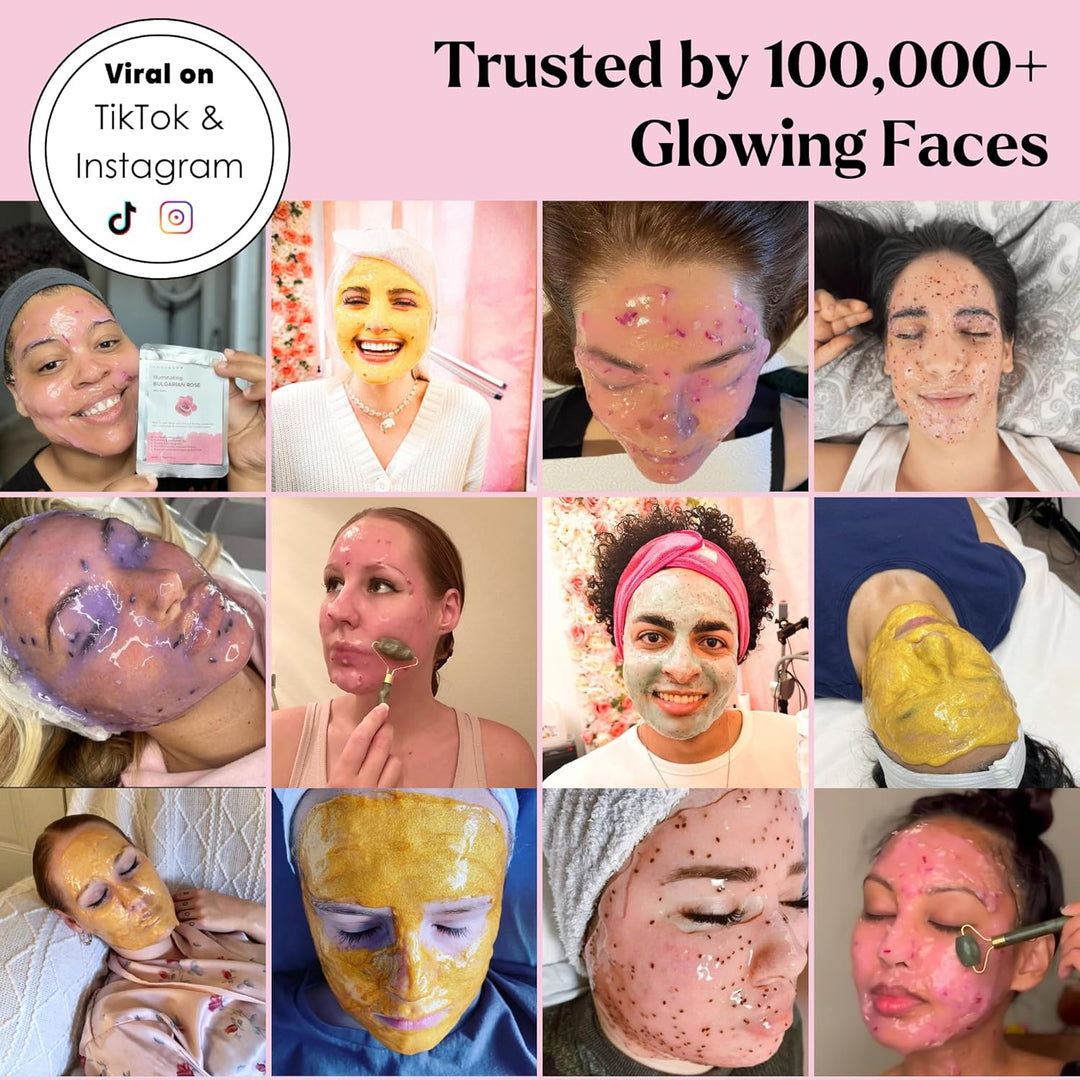 VogueNow Mascarilla facial de gelatina prémium para tratamientos fa...