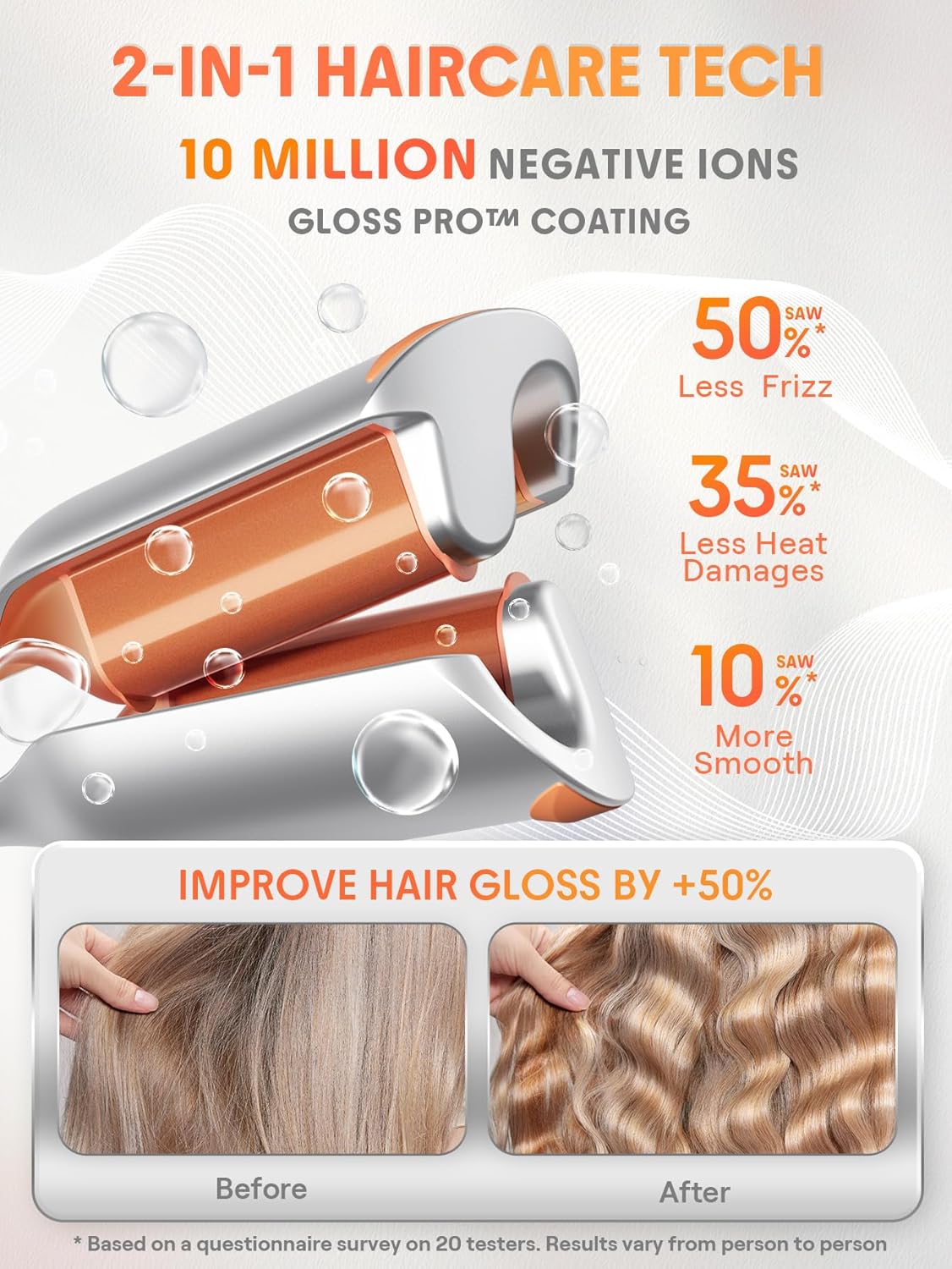 SHEGLAM Hair Beach Babe - Ondulador de pelo de 2 barriles de 1 pulg...