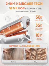 SHEGLAM Hair Beach Babe - Ondulador de pelo de 2 barriles de 1 pulg...