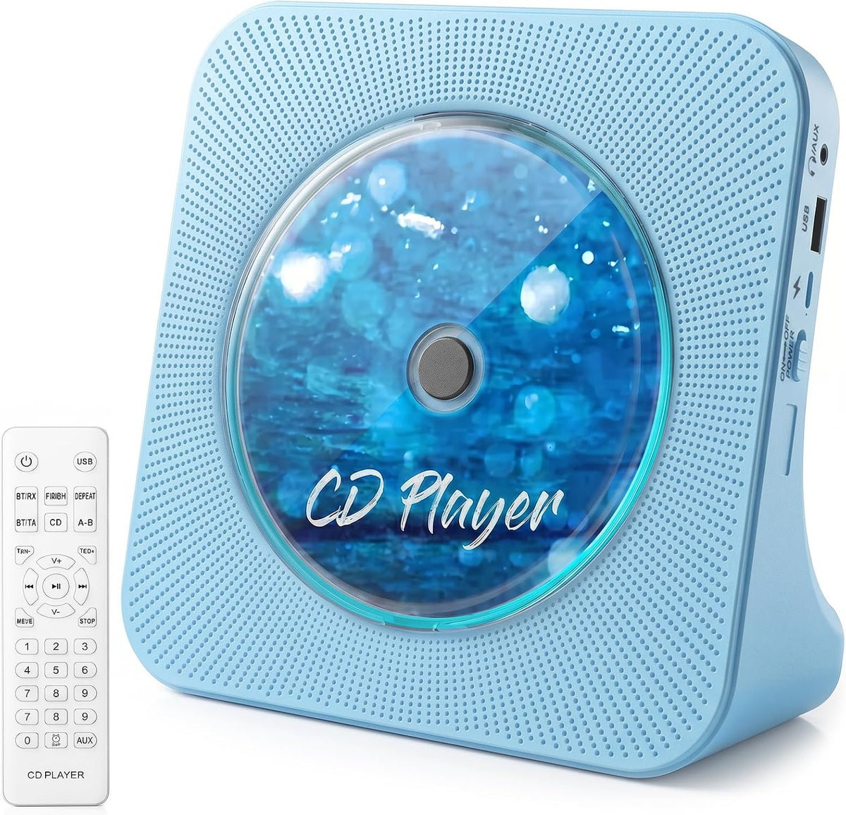 Gueray Reproductor de CD Reproductores de CD portátiles Bluetooth de