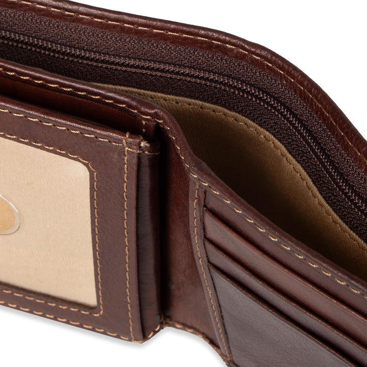 Dockers Mens piel Capacidad extra Slimfold Bifold Wallet