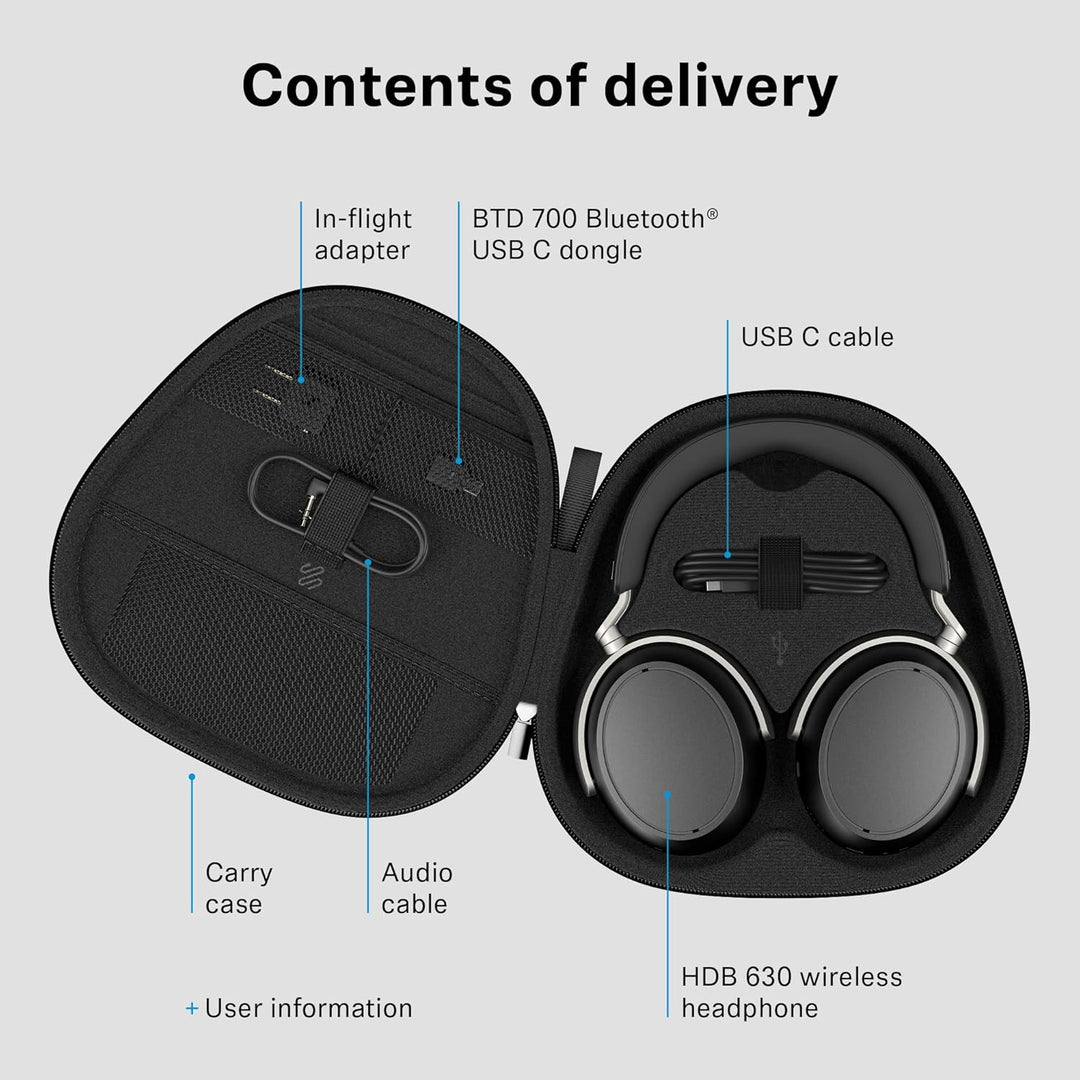 Sennheiser HDB 630 Auriculares inalámbricos sobre la oreja - Sonido...