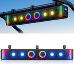 Ehaho Barra de sonido UTV de 8 altavoces de 34 pulgadas con Bluetooth, RGB