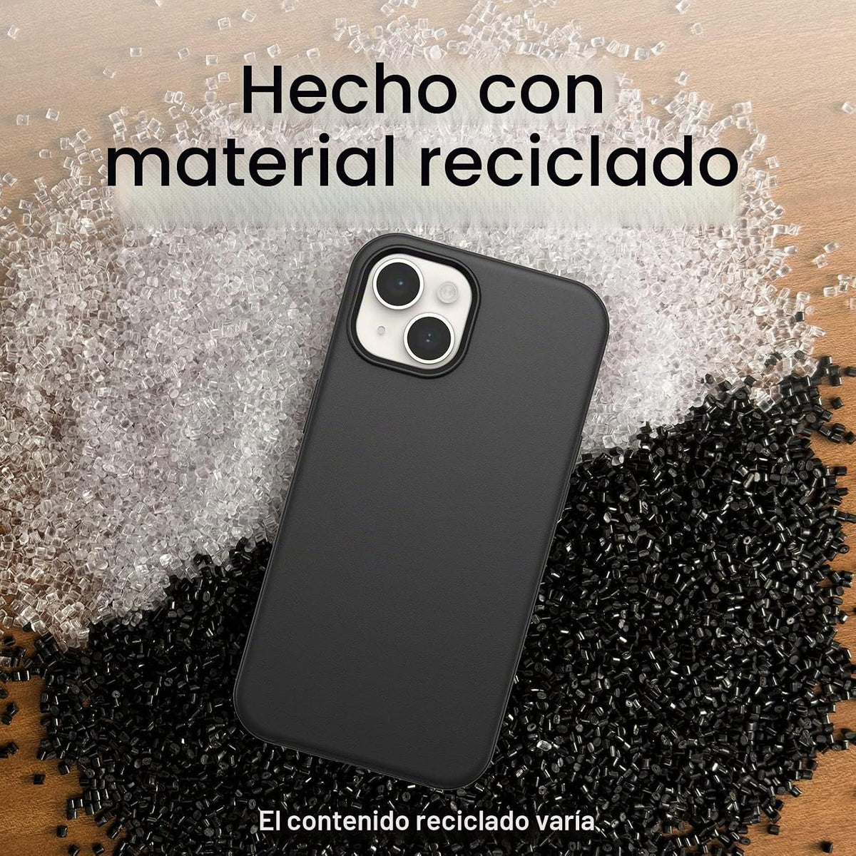 OtterBox Funda para iPhone 14 y iPhone 13 Symmetry Series+ - Negro