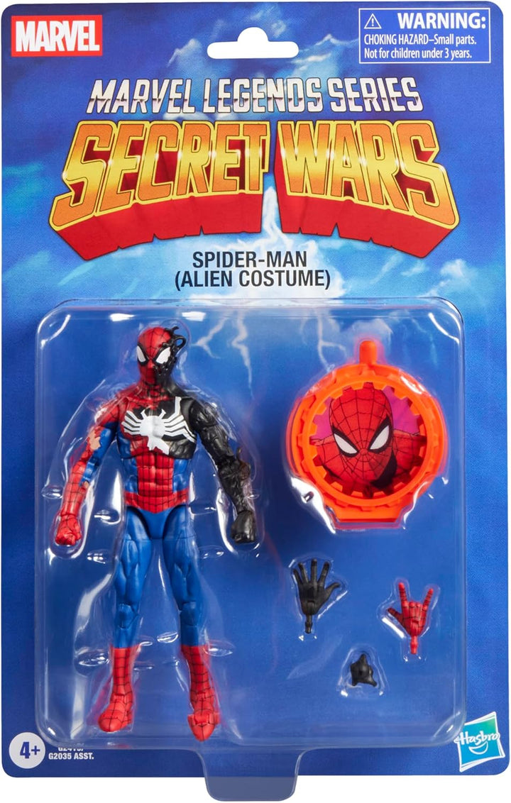 Marvel Legends Series Secret Wars Spider-Man (disfraz de Alien), Re...