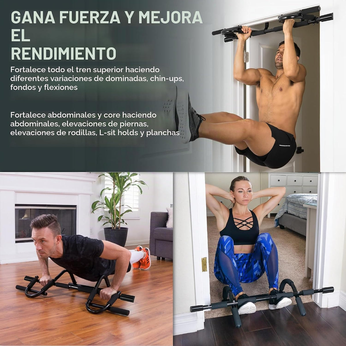 ProsourceFit Barra de Tracción para Fitness Multifuncional y Gimnasio en Casa