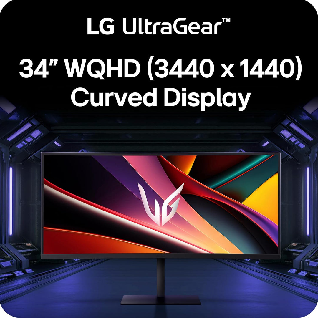 LG 34G630A-B Monitor curvo para juegos Ultragear WQHD (3440 x 1440)...