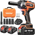 TaskStar Llave de impacto inalámbrica 1500N.m 1/2" para reparación de
