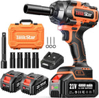 TaskStar Llave de impacto inalámbrica 1500N.m 1/2" para reparación de