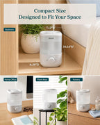 Levoit Humidificadores de llenado superior para dormitorio, tanque de 2.5L