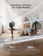 Dreo Ventilador para dormitorio, ventilador circulador de aire de m...
