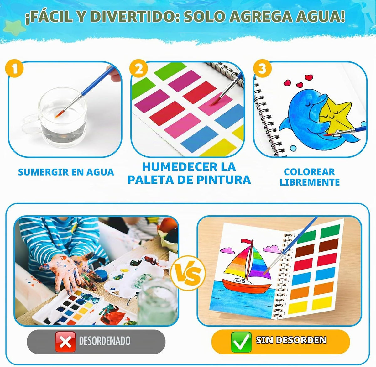 ZMLM Paquete de 24 libros para colorear del océano, recuerdos de fiesta de