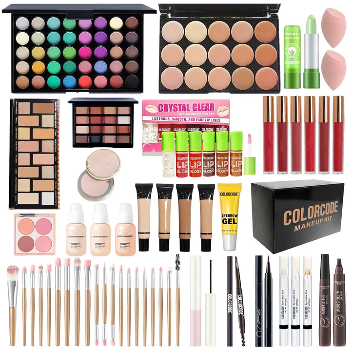 Juego de maquillaje para adolescentes, kit de maquillaje todo en un...