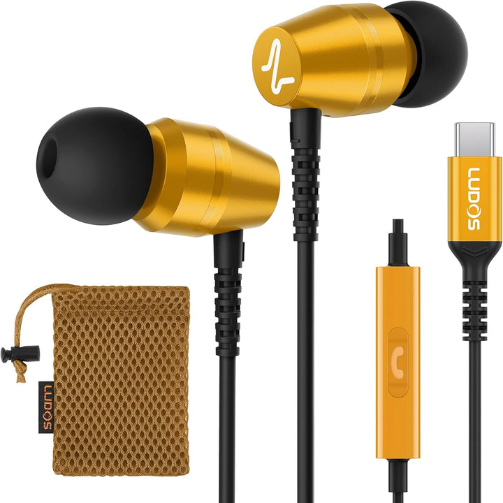 LUDOS OMNITONE - Auriculares USB C para iPhone 17 16 15 Pro Max Plu...