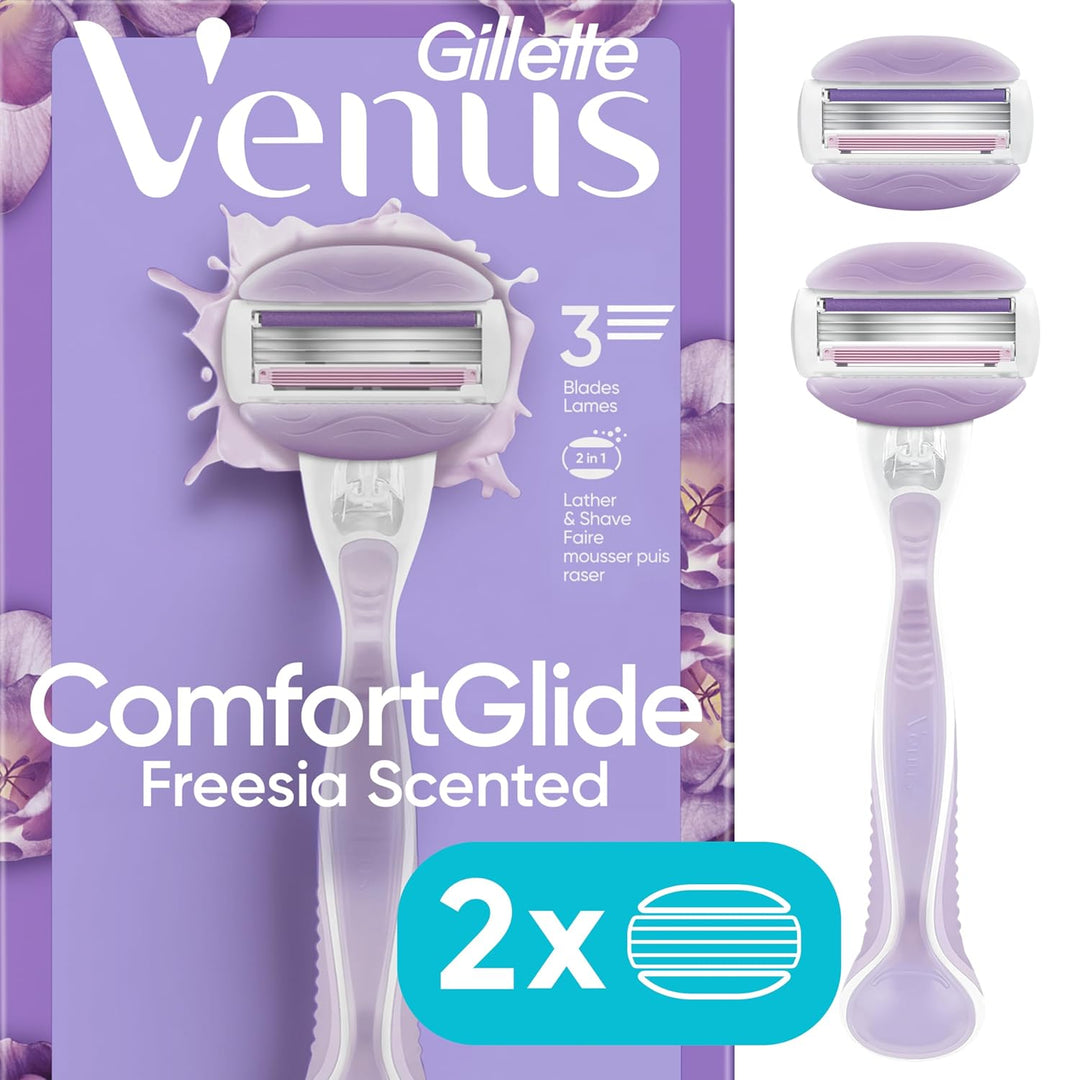 Gillette Venus ComfortGlide Freesia - Maquinilla de afeitar para mu...