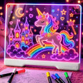 Geokay 16" Rechargeable LED Drawing Board con 9-Color Light Effects
