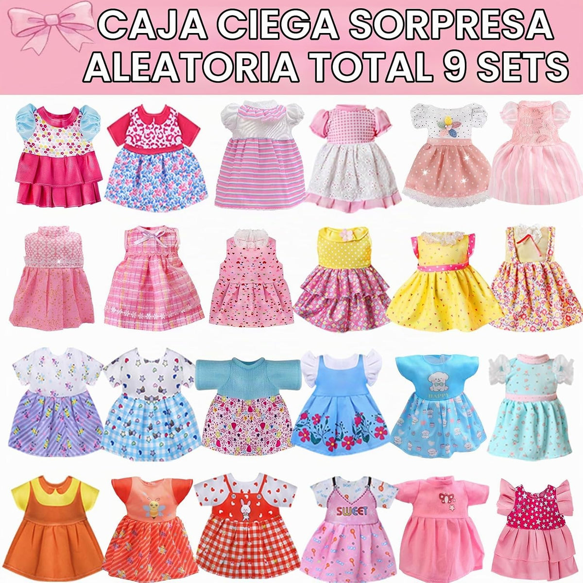 12 Piezas Ropa para Muñeca de 12 Pulgadas, Vestido de Princesa para Regalo de Niña