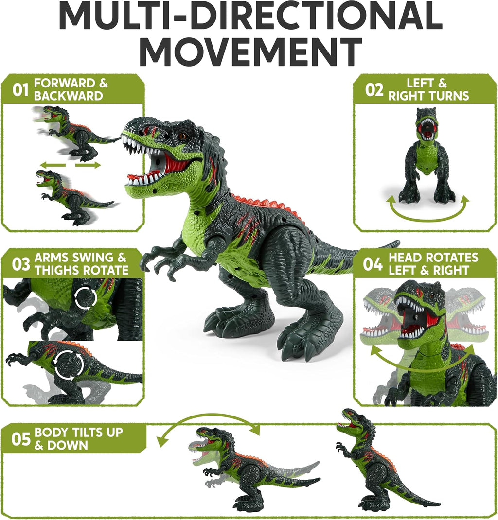 Joyin Juguete de dinosaurio con control remoto para niños de 3 a 5 años