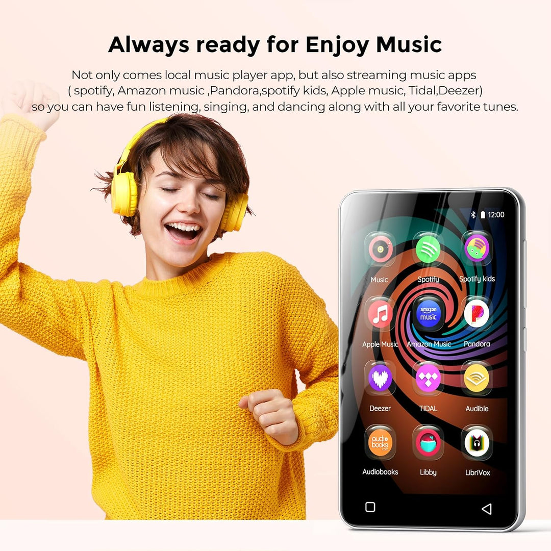Innioasis Reproductor de MP3 con Bluetooth y WiFi, reproductor MP3...