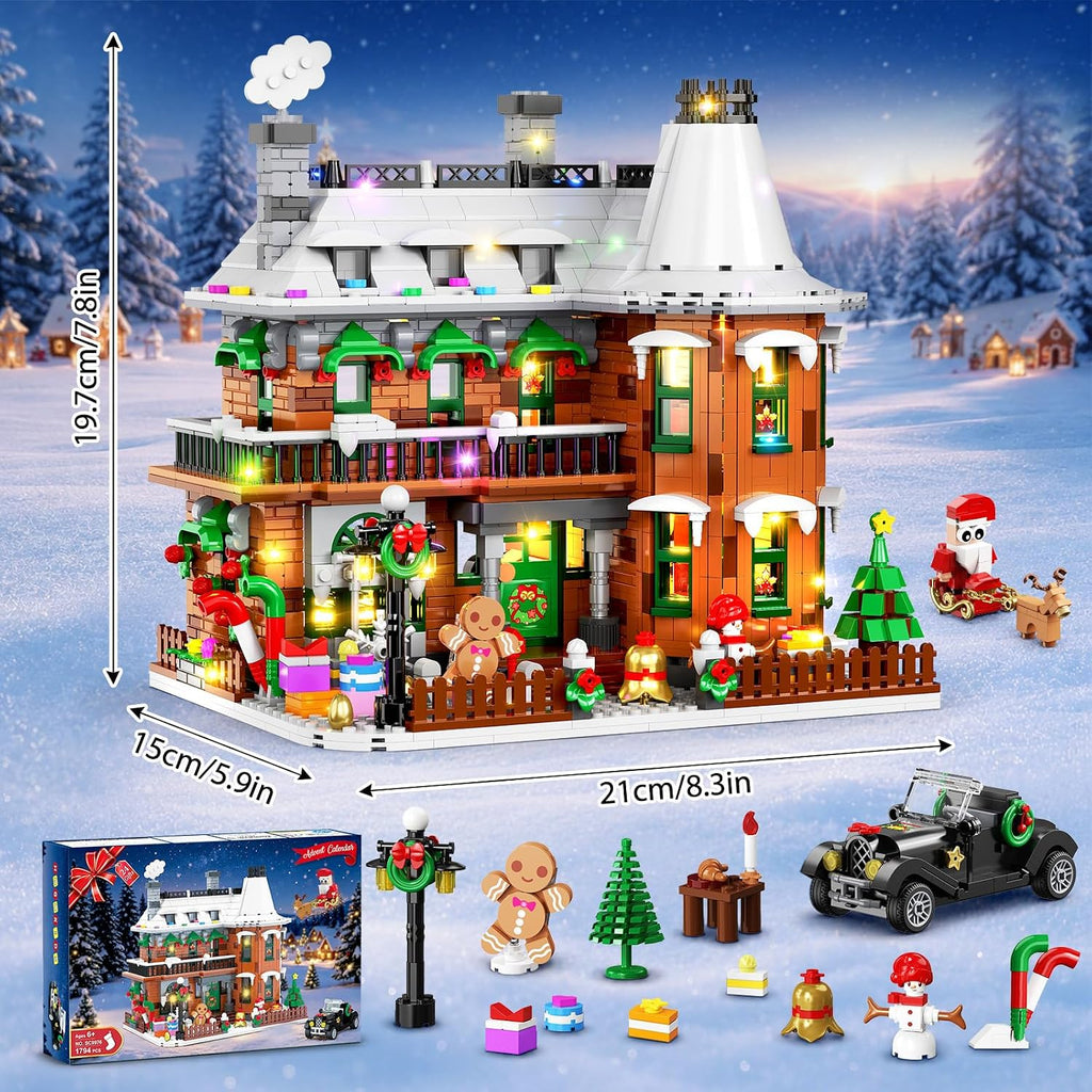HOGOKIDS Calendario de Adviento 2026 Juegos de construcción de casa de