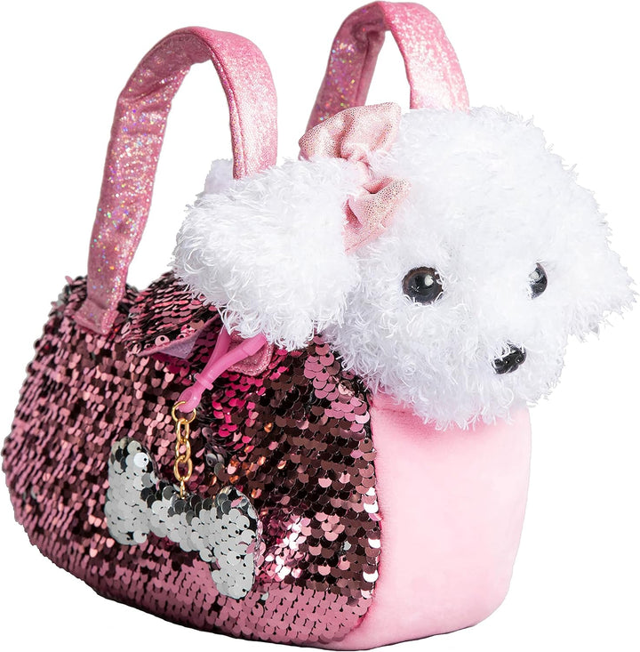 Little Jupiter Juego de peluche para mascotas con bolso con lenteju...