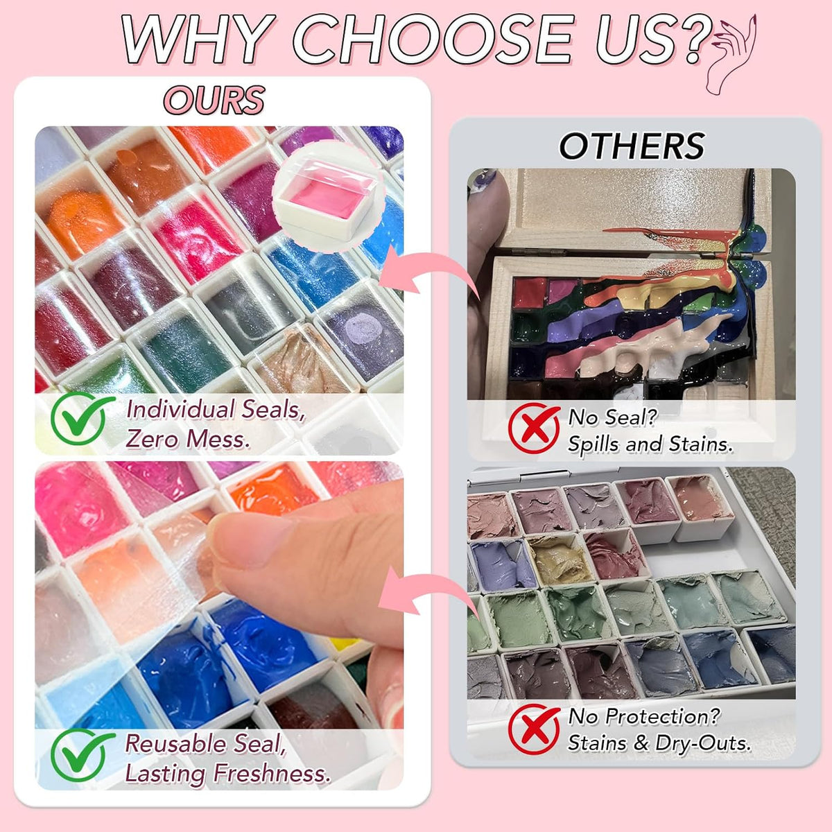 GZIXBDA Kit de Gel de Pintura con Esponja y Herramientas, 39 Colore...