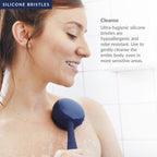 PMD Beauty Clean Body - Dispositivo Eléctrico Inteligente de Limpieza con Cepillo de Silicona y Tres Accesorios Intercambiables para Limpiar, Exfoliar y Masajear el Cuerpo