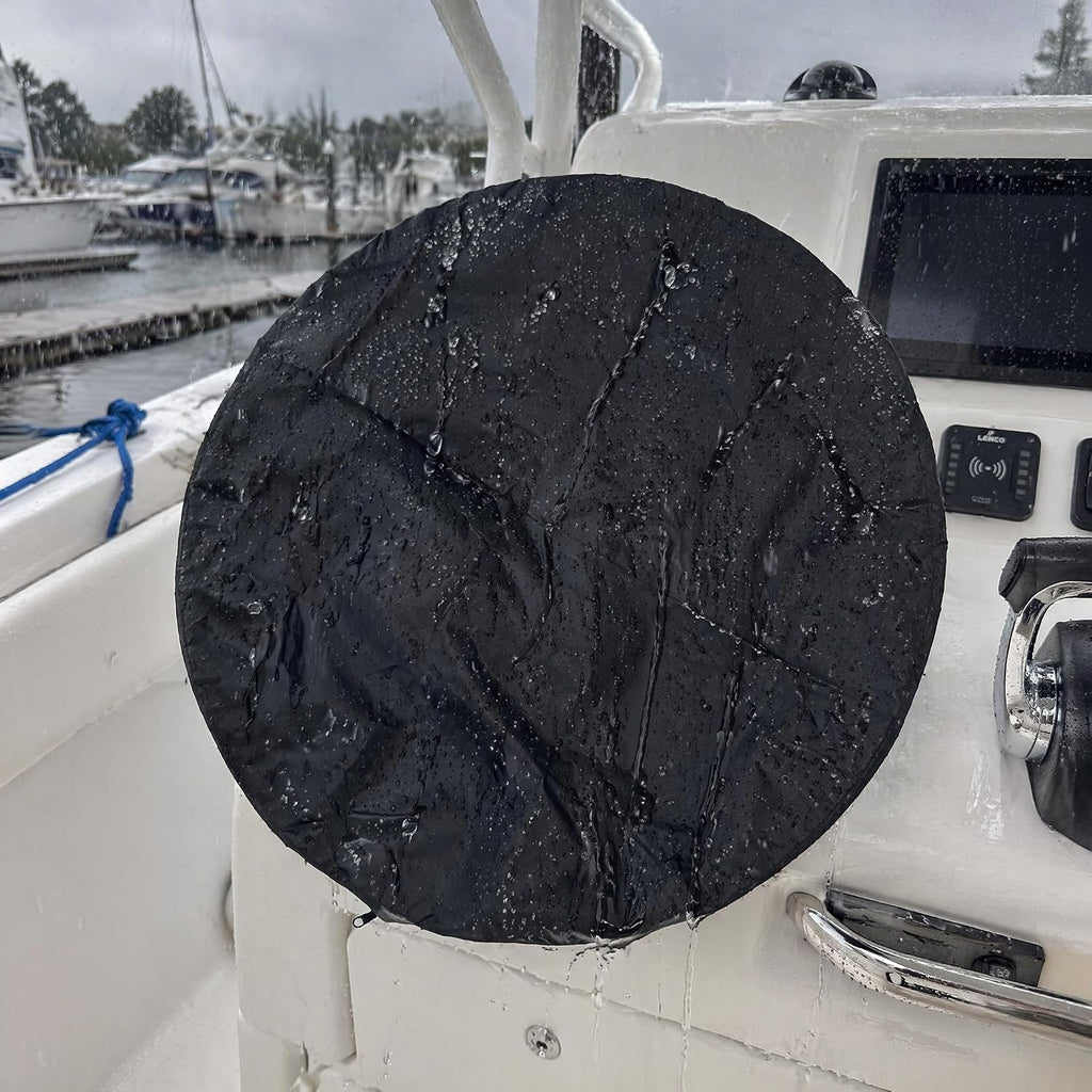 Funda para Volante de Barco, Impermeable 600D - Apto para Volantes de 13" a 22"