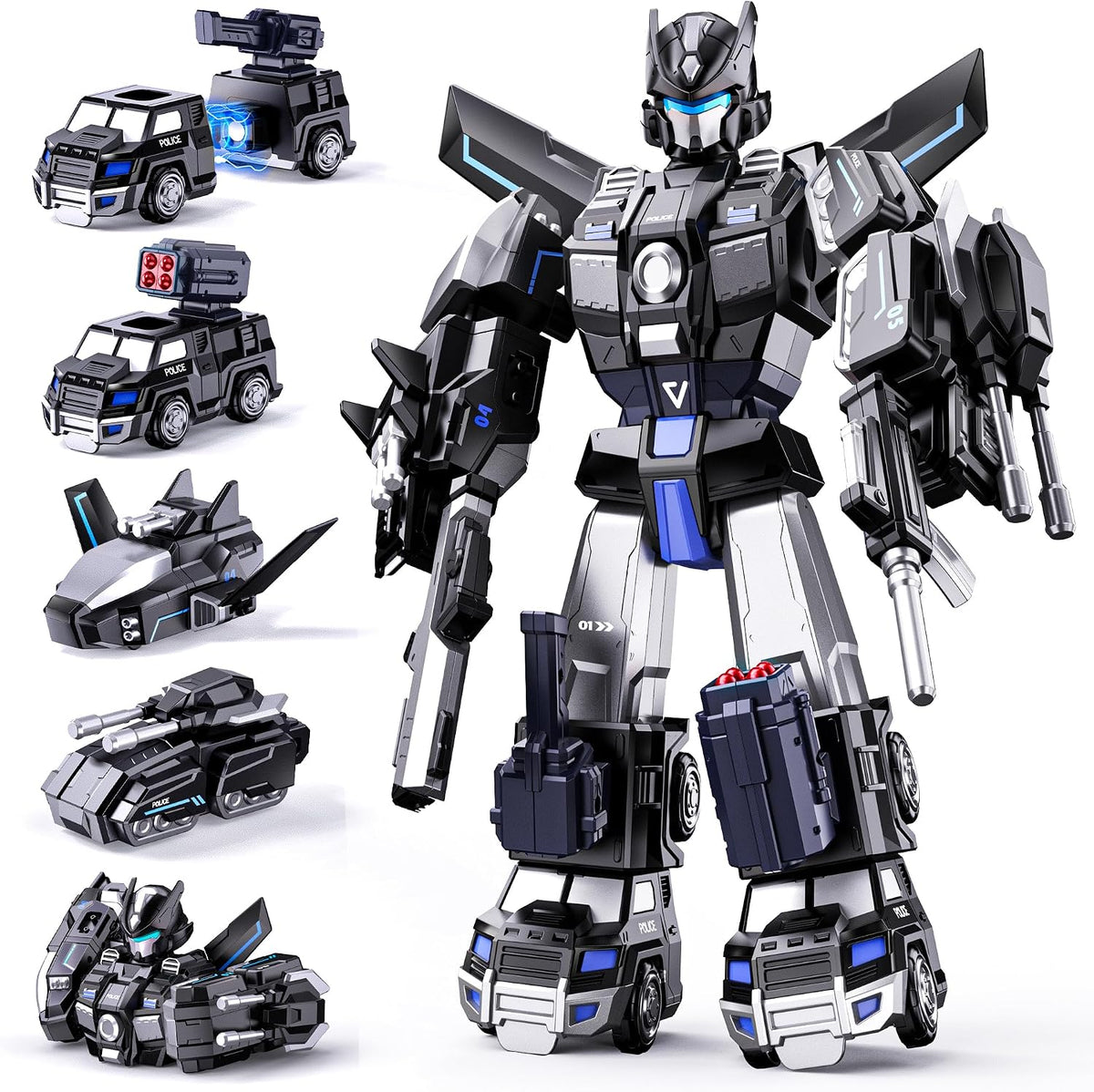 Transform Toys para Boys 4-6 6-8, Magnetic Robot Toys 4 5 6 Year Old Boy