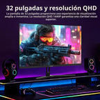Z-Edge 32 pulgadas IPS Gaming Monitor, QHD 1440P 200Hz 165Hz pantal...