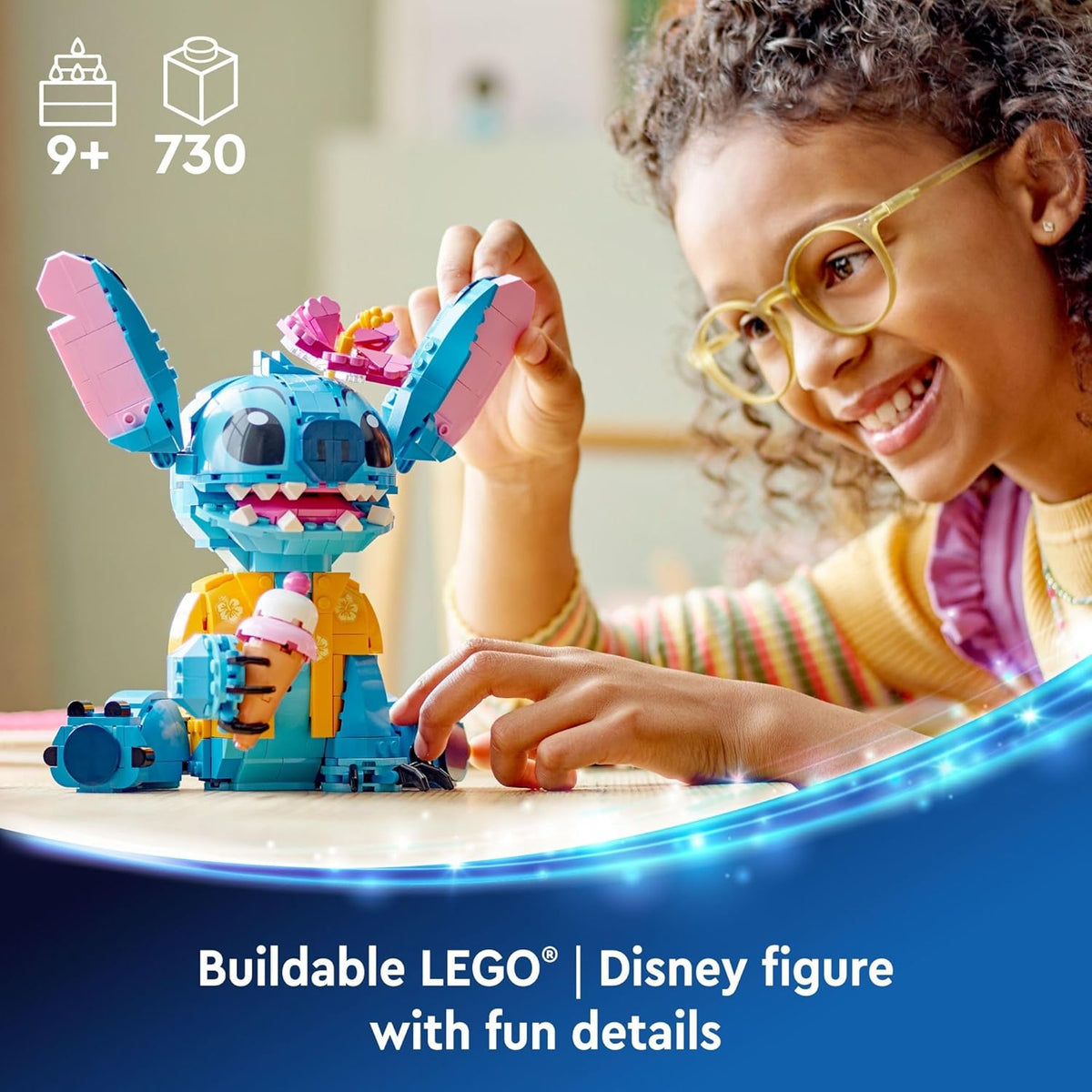 LEGO Kit de construcción de juguetes de puntada Disney