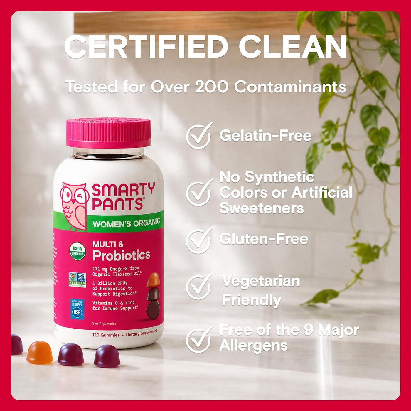 SmartyPants Fórmula Multivitaminas masticables para mujer