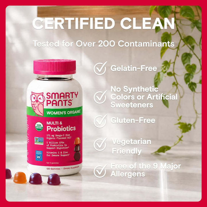 SmartyPants Fórmula Multivitaminas masticables para mujer
