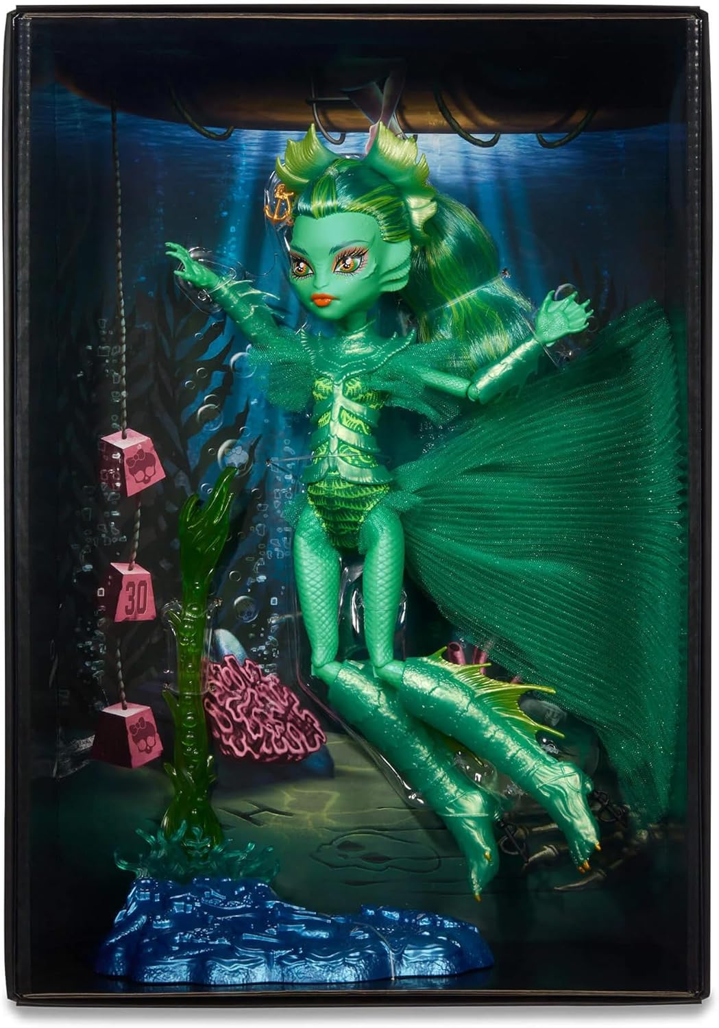 Monster High Serie Skullector Muñeca Criatura de la Laguna Negra -...