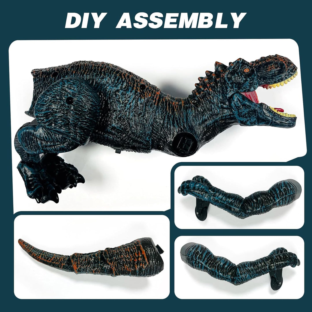 Sunrad Juguetes de dinosaurio a control remoto para niños de 3-5, 4...