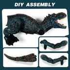 Sunrad Juguetes de dinosaurio con control remoto para niños de 3-5, 4-7, 8, Azul